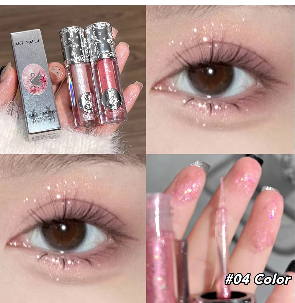 Balletism Liquid Eyeshadow Liquid Fine Shimmer High Light Eyeshadow delicate everything with influencer